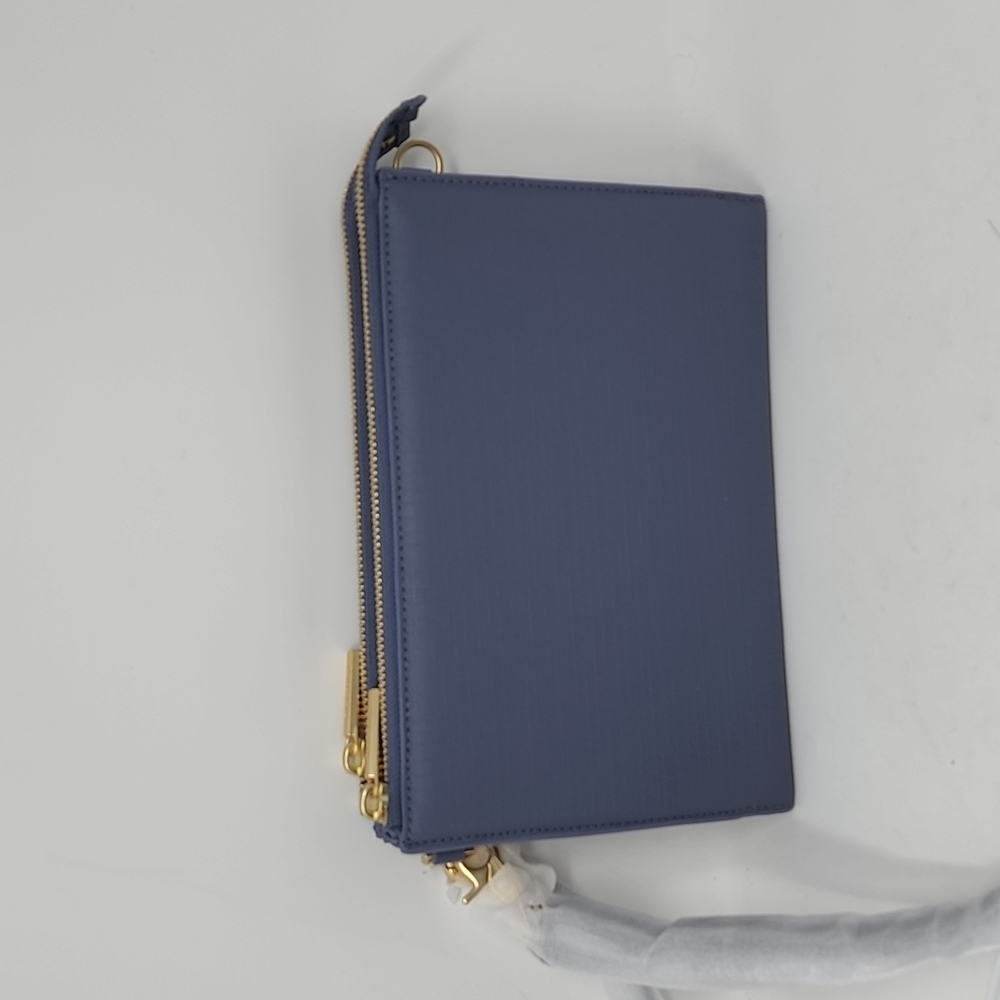 Dagne Dover Essentials Wallet Crossbody Bag Blue Grey